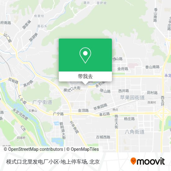 模式口北里发电厂小区-地上停车场地图