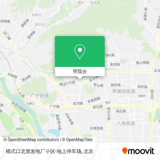 模式口北里发电厂小区-地上停车场地图