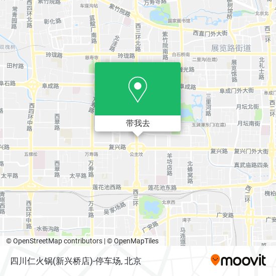 四川仁火锅(新兴桥店)-停车场地图