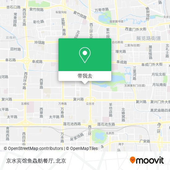 京水宾馆鱼鱻舫餐厅地图