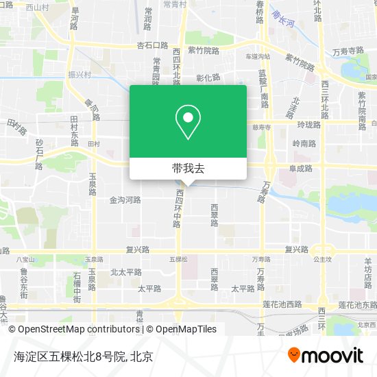 海淀区五棵松北8号院地图