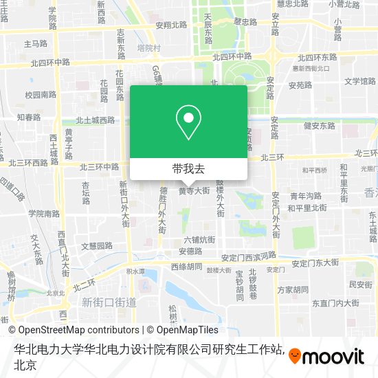华北电力大学华北电力设计院有限公司研究生工作站地图