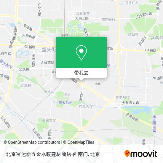 北京富运新五金水暖建材商店-西南门地图