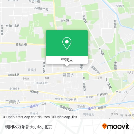 朝阳区万象新天小区地图