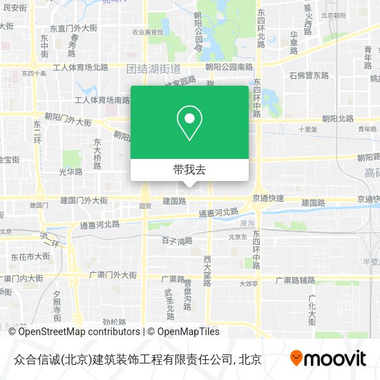 众合信诚(北京)建筑装饰工程有限责任公司地图