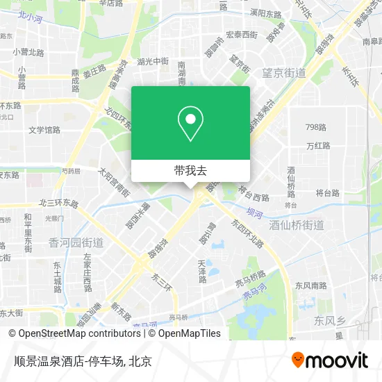 顺景温泉酒店-停车场地图