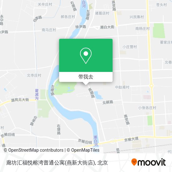 廊坊汇福悦榕湾普通公寓(燕新大街店)地图