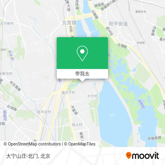 大宁山庄-北门地图