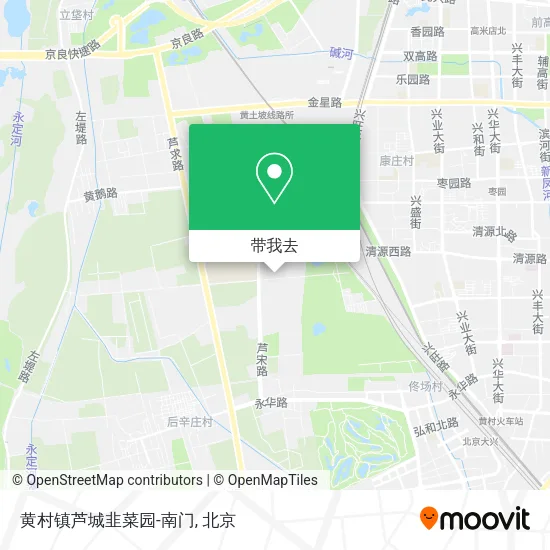 黄村镇芦城韭菜园-南门地图