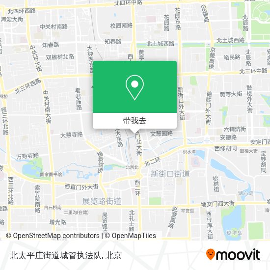 北太平庄街道城管执法队地图