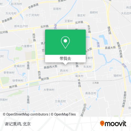 谢记熏鸡地图