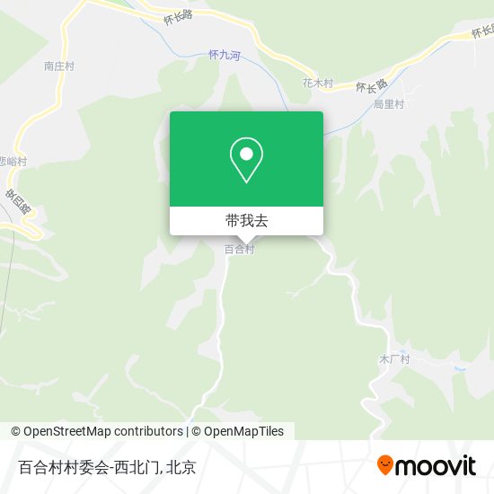百合村村委会-西北门地图