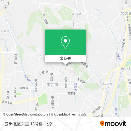 云岗北区东里-13号楼地图
