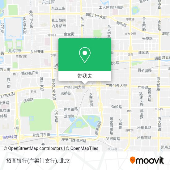 招商银行(广渠门支行)地图