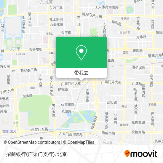 招商银行(广渠门支行)地图