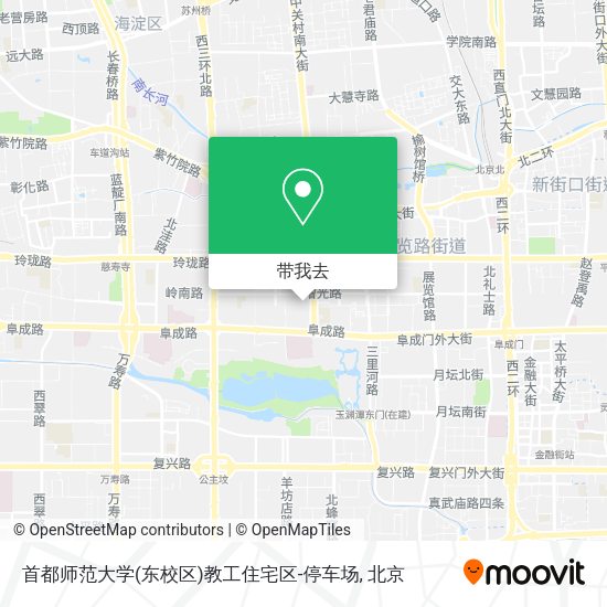 首都师范大学(东校区)教工住宅区-停车场地图