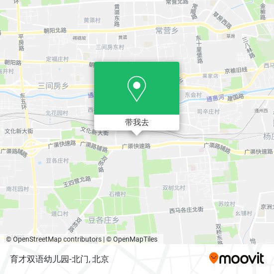 育才双语幼儿园-北门地图