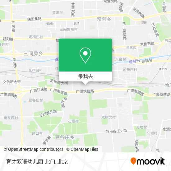 育才双语幼儿园-北门地图