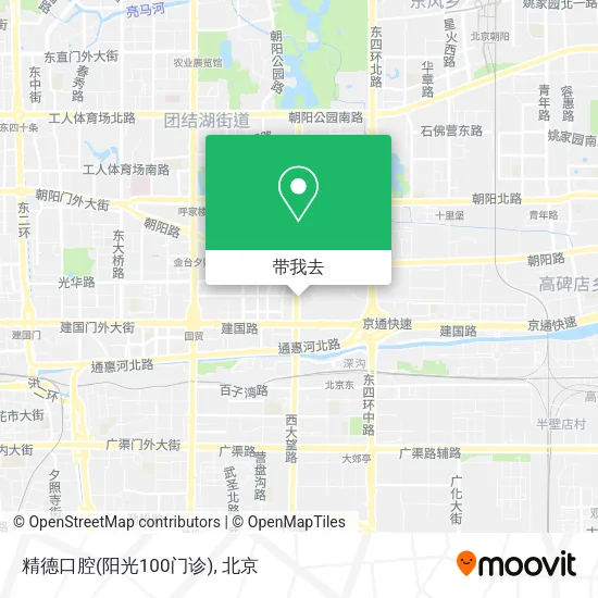 精德口腔(阳光100门诊)地图