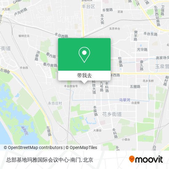总部基地玛雅国际会议中心-南门地图