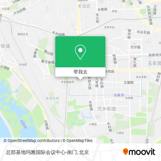 总部基地玛雅国际会议中心-南门地图
