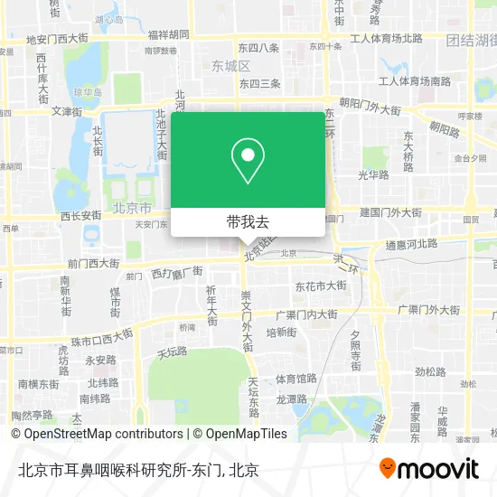 北京市耳鼻咽喉科研究所-东门地图