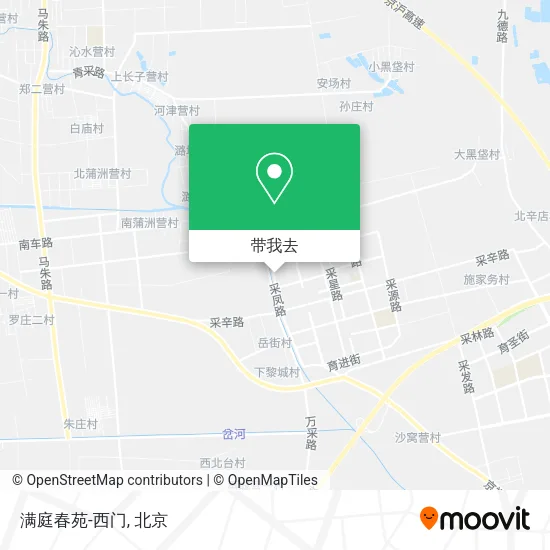满庭春苑-西门地图
