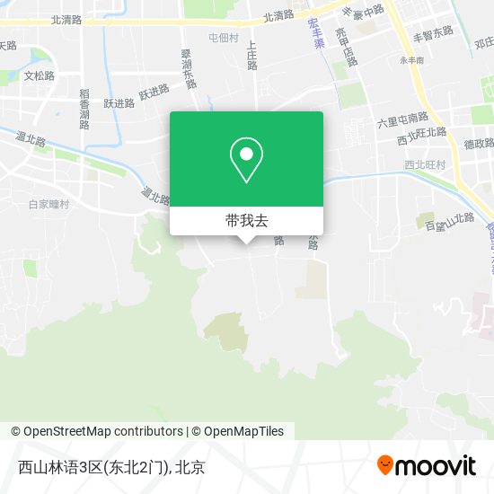 西山林语3区(东北2门)地图
