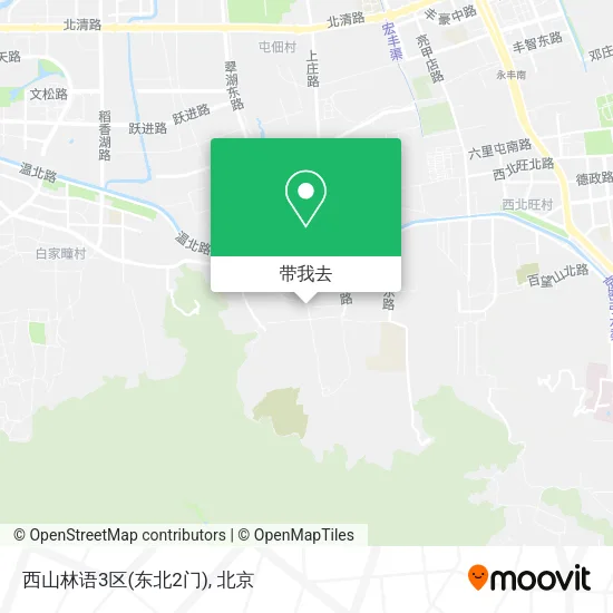 西山林语3区(东北2门)地图