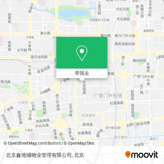 北京鑫地城物业管理有限公司地图