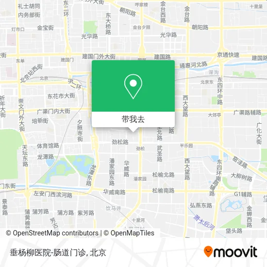 垂杨柳医院-肠道门诊地图