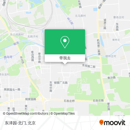 东泽园-北门地图