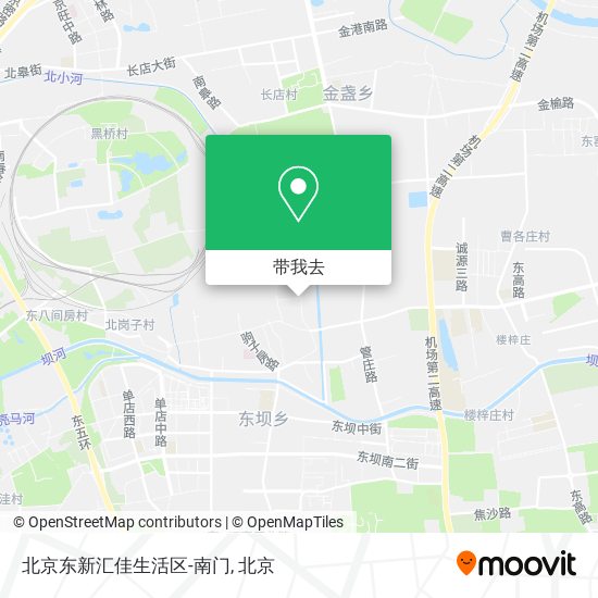 北京东新汇佳生活区-南门地图