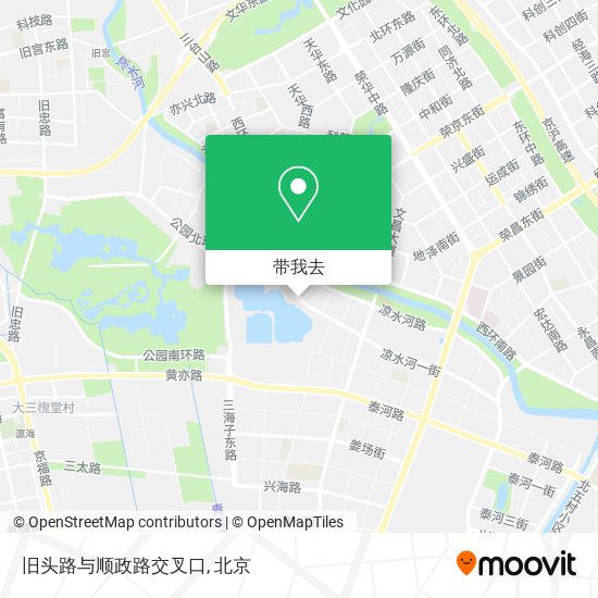 旧头路与顺政路交叉口地图
