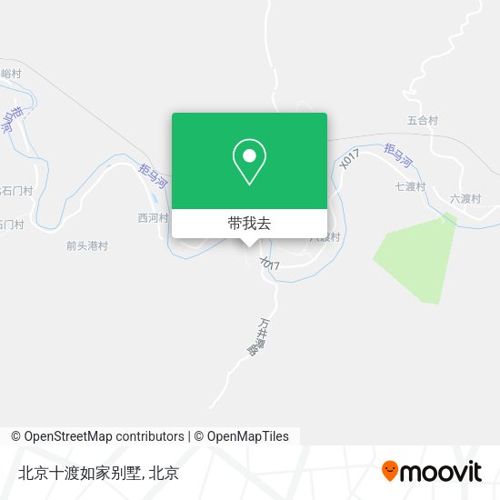 北京十渡如家别墅地图