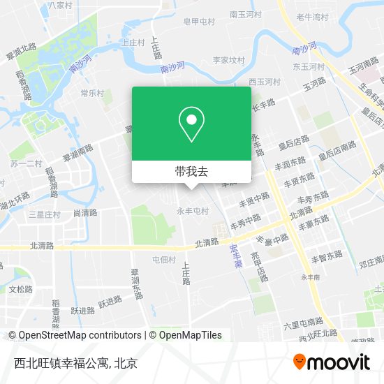 西北旺镇幸福公寓地图