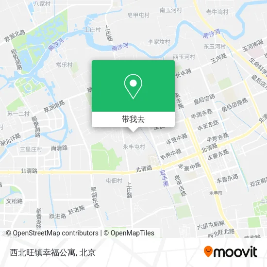 西北旺镇幸福公寓地图