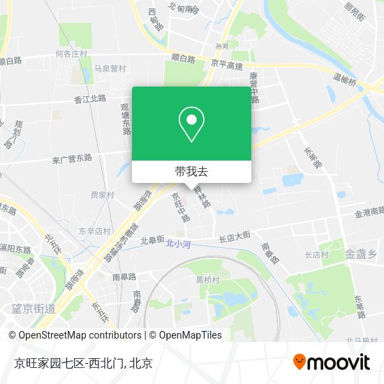 京旺家园七区-西北门地图