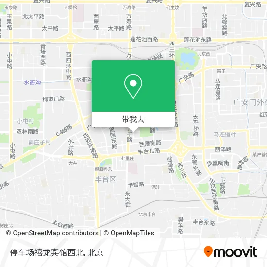 停车场禧龙宾馆西北地图