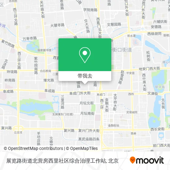 展览路街道北营房西里社区综合治理工作站地图