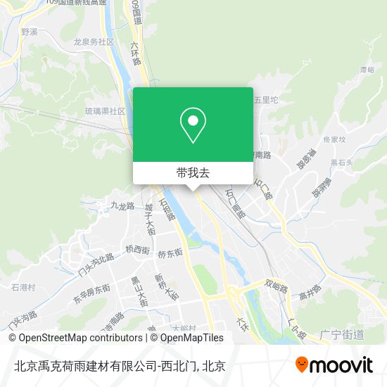 北京禹克荷雨建材有限公司-西北门地图