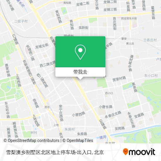 雪梨澳乡别墅区北区地上停车场-出入口地图
