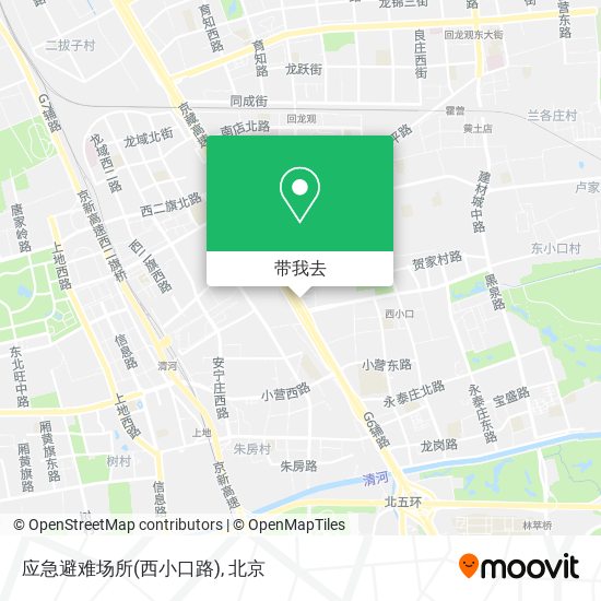 应急避难场所(西小口路)地图