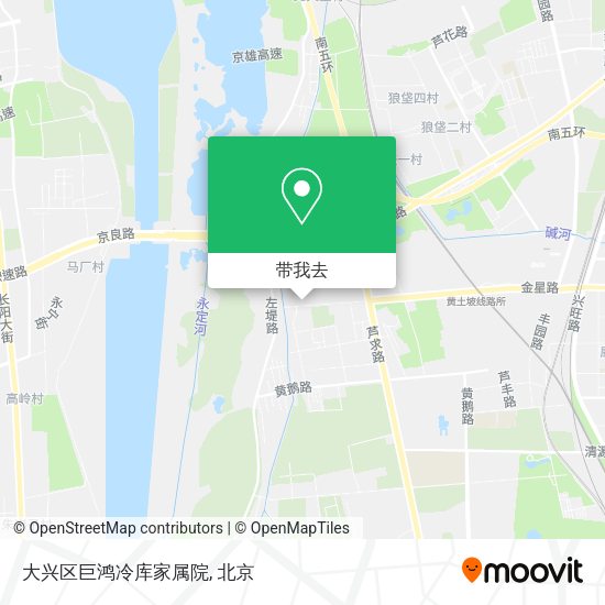 大兴区巨鸿冷库家属院地图