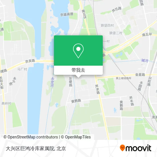 大兴区巨鸿冷库家属院地图