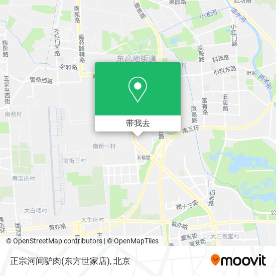 正宗河间驴肉(东方世家店)地图