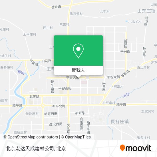 北京宏达天成建材公司地图