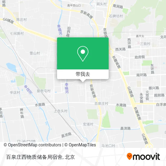 百泉庄西物质储备局宿舍地图