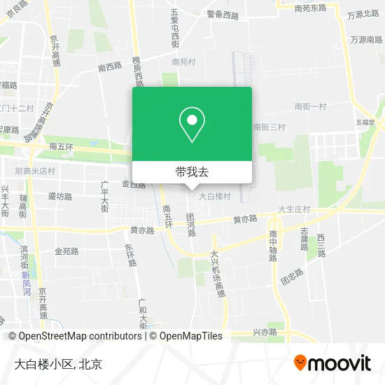 大白楼小区地图