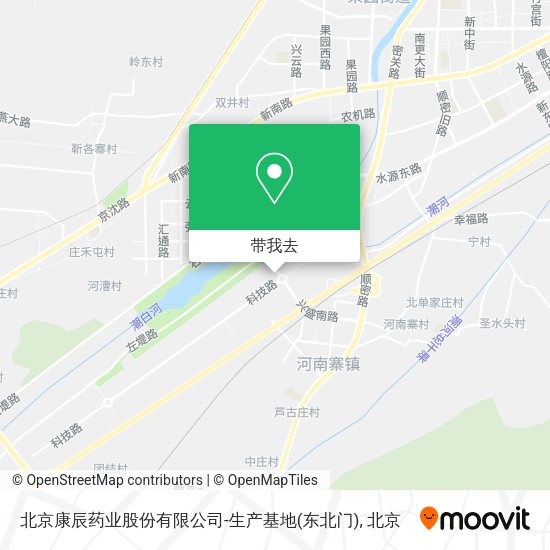 北京康辰药业股份有限公司-生产基地(东北门)地图